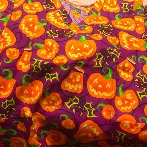 Size large Halloween scrub top